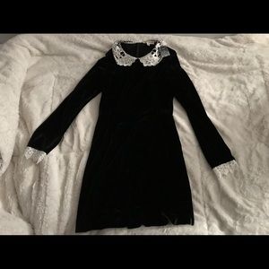 Black velvet dress from Nasty Gal brand new